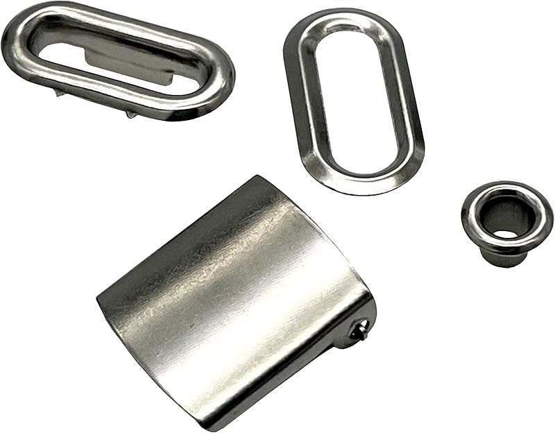 3/4" brass baseball Hat Cap Buckle Strap Clasp Clip Adjustment Buckle closures with Eyelet Grommet for cap repair…
