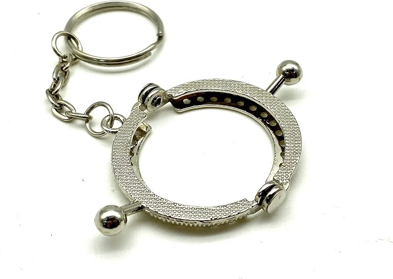 Half-Round Sew-In Kiss-Lock Purse Frame, 1 5/8" x 1" (4 x 2.5 cm)