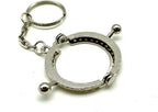 Half-Round Sew-In Kiss-Lock Purse Frame, 1 5/8" x 1" (4 x 2.5 cm)