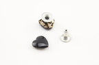Heart Shape Riveted / Iron Double Cap, Purse Rivet Studs for Leather Bag Making Clothing Shoes