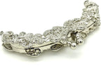 Vintage Embossed Screw-In Kiss-Lock Purse Frame, 5" x 2 3/16" (12.5 x 5.5 cm) - Baroque Scroll