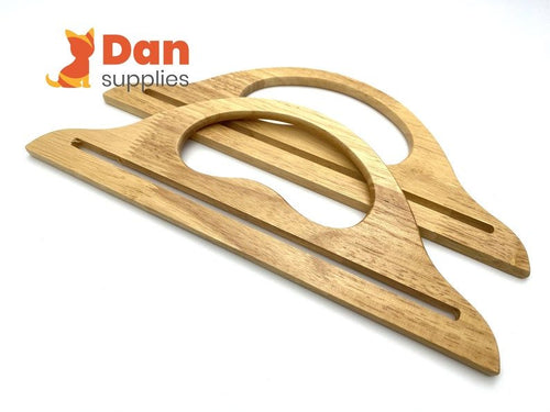 11" (28 cm) Wooden bag purse handles for knitting bag purse making