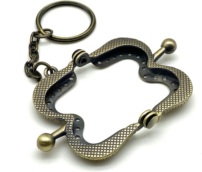 M-Shape Sew-In Kiss-Lock Purse Frame, 1 5/8" x 1 3/16" (4 x 3 cm)