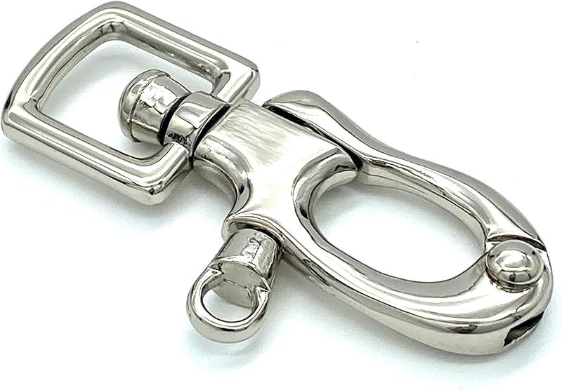 Swivel Snap Shackle Hook, Square Eye (5/8")