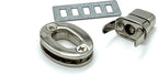 Oval Twist Turn Lock Clasp Purse Closure Lock Zinc alloying for Purse Bag Wallet Clutch Making