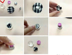 Buttons to Cover Aluminium Fabric Self Cover Button Kit with Flat Back Wholesale Size 20 Diameter
