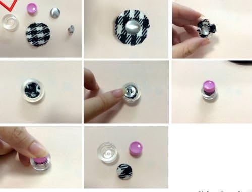 Buttons to Cover Aluminium Fabric Self Cover Button Kit with Flat Back Wholesale Size 20 Diameter