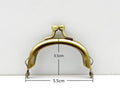 Glue-In Kiss-Lock Purse Frame, 2 1/4" (5.5 cm)