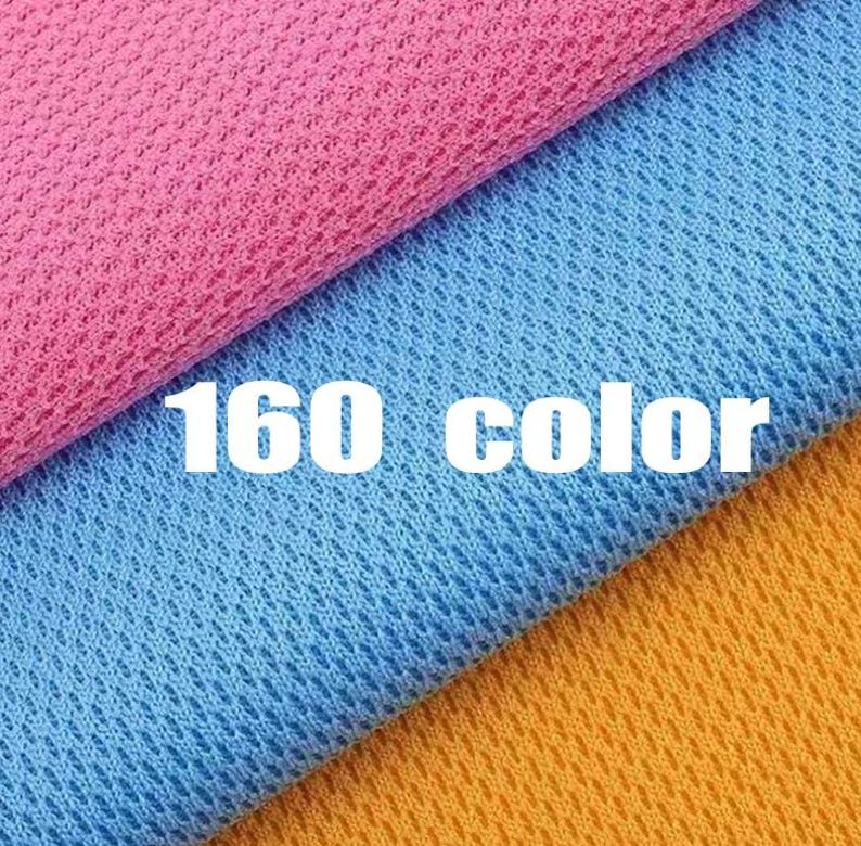 160 color ! Polyester Birdseye Mesh Fabric – Breathable Sports Mesh by the Yard