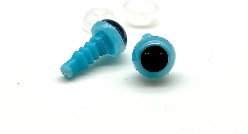 Plastic Safety Eyes with Washers - Round Pupil
