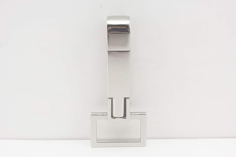 Fixed (Non-Swivel) Push-Gate Snap Hook, Square Eye