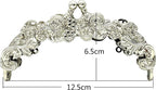 Vintage Embossed Screw-In Kiss-Lock Purse Frame, 5" x 2 3/16" (12.5 x 5.5 cm) - Baroque Scroll