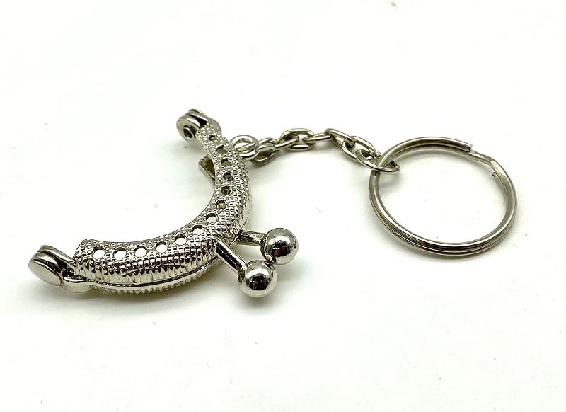 Half-Round Sew-In Kiss-Lock Purse Frame, 1 5/8" x 1" (4 x 2.5 cm)