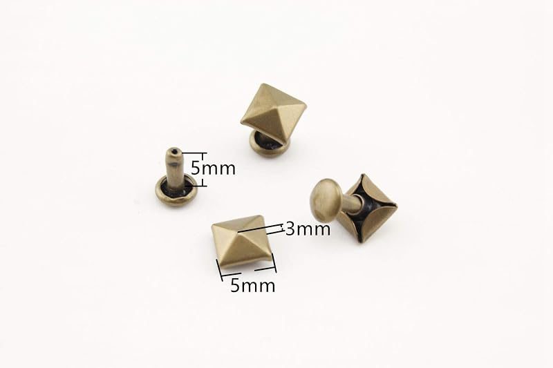 Pyramid Rivet / Double Cap, Purse Rivets Studs Spots for Leather Bag Making Clothing Shoes - Pyramid Stud