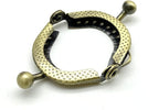 Mini Sew-In Kiss-Lock Purse Frame, 1 5/8" x 13/16" (4 x 2 cm)