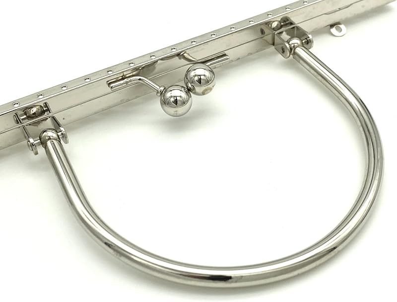 Rectangle Sew-In Kiss-Lock Purse Frame, 8 1/4" x 2 5/8" (21 x 6.5 cm)