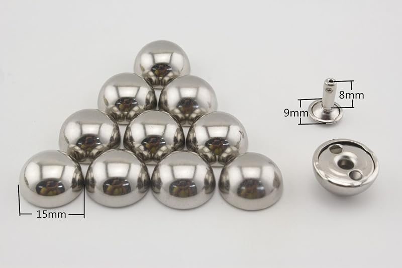 Dome Riveted / Iron Double Cap Rivet Studs Leather Rivet for Bag Making Clothing Shoes