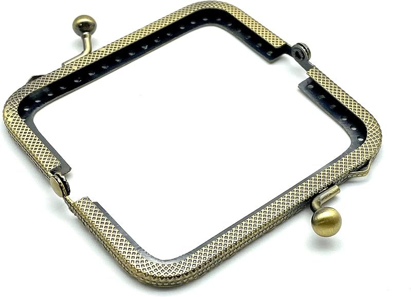 Rectangle Sew-In Kiss-Lock Purse Frame, 3 3/8" x 1 3/4" (8.5 x 4.5 cm)