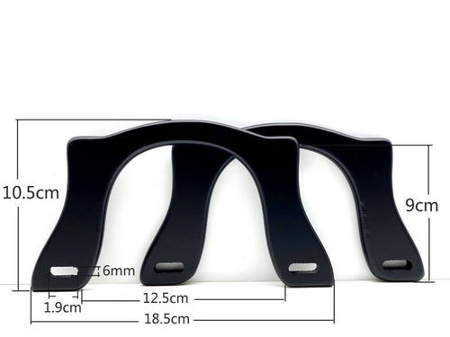 7 1/4" (18.5 cm) wood handbag purse handles