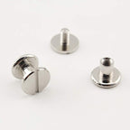 Iron Round Chicago Binding Screw Rivets Concho Screw Button Nail Rivet for DIY Leather Decoration Bookbinding