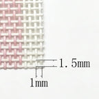 Vinyl Mesh Fabric by the Yard, 1x1 Open Weave Striped PVC Coated Polyester