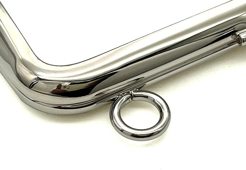 Rectangle Glue-In Kiss-Lock Purse Frame, 4 1/2" x 2 5/8" (11.5 x 6.5 cm)