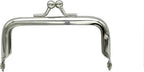 Glue-In Kiss-Lock Purse Frame, 3" x 1 5/8" (7.5 x 4 cm) - 6mm Ball Clasp