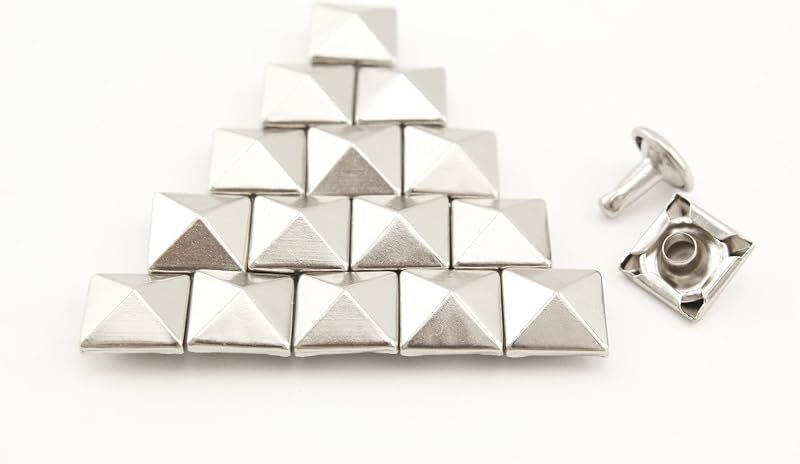 Pyramid Rivet / Double Cap, Purse Rivets Studs Spots for Leather Bag Making Clothing Shoes - Pyramid Stud Backs, Solid…