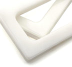 Resin Rectangle Cut-Out Purse Handles, 4 3/4" x 2 3/8" (12 x 6 cm) (Pair)