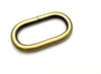 Iron oval rings buckle loops connector Non-Welded for bag belt webbing strap purse making