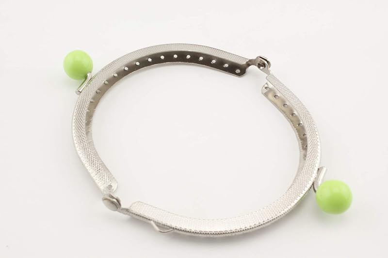 Color-Ball Sew-In Kiss-Lock Purse Frames, 3 1/2" x 2" (9 x 5 cm) - Set of 14 Colors, 12mm Balls