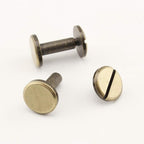 Iron Round Chicago Binding Screw Rivets Concho Screw Button Nail Rivet for DIY Leather Decoration Bookbinding