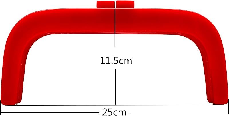 Rectangle Acrylic Purse Frame, Screw-In, 10" x 4 1/2" (25 x 11.5 cm)