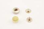 Zinc Alloy Flat-Cap Snap Fastener Buttons, 10 & 12 mm