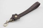Genuine Leather wristlet strap Wrist straps Handle with lobster clasp for key fob replacement