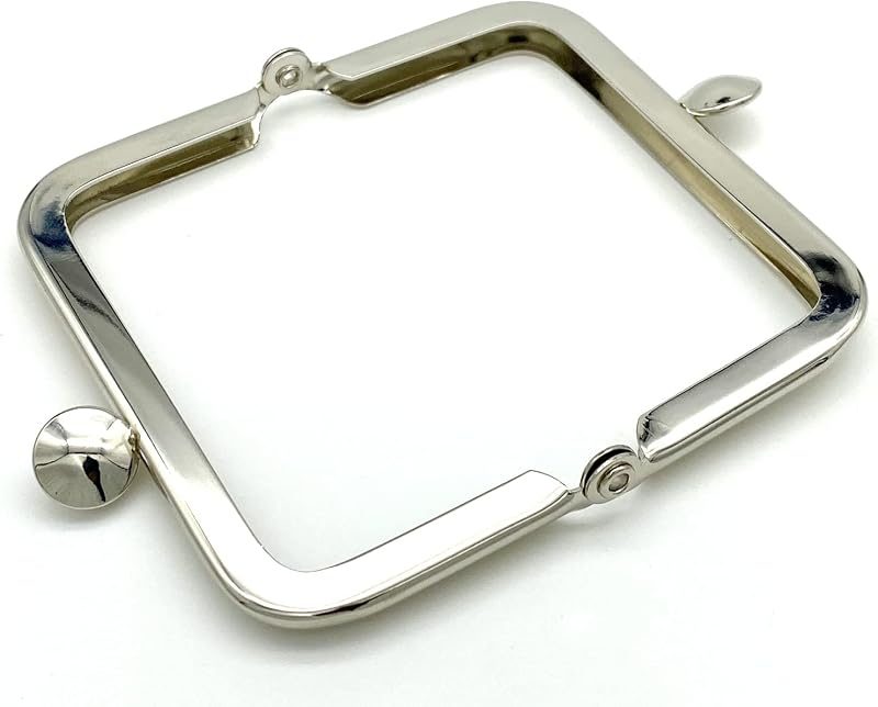 Rectangle Glue-In Kiss-Lock Purse Frame, 3" x 1 3/4" (7.5 x 4.5 cm)