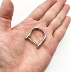 Screw in D Ring Buckle / zinc Alloy vachette Clasp Buckles Dismountable Screw for Buckle Straps Bags Belt Purse Making