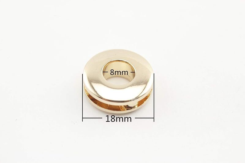 Zinc Alloying Round Screw in Eyelet Grommet O Rings Purse Loop Handle Connectors Easy Installation Inner Diameter