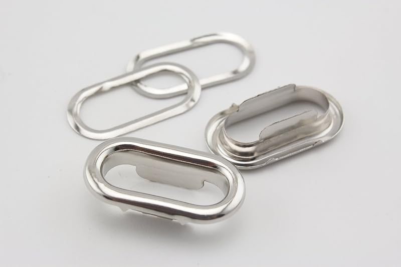 Oval Grommets with Washers, Solid Brass