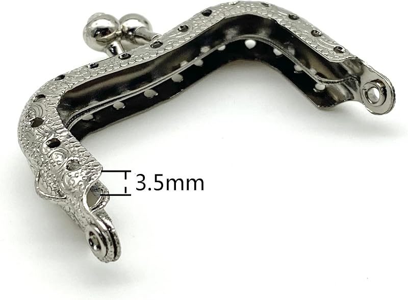 Crown Sew-In Kiss-Lock Purse Frame, 2" x 1 3/16" (5 x 3 cm)