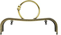 Rectangle Sew-In Kiss-Lock Purse Frame, 8 1/2" x 2 3/4" (21.5 x 7 cm)