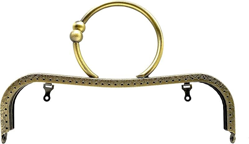 Rectangle Sew-In Kiss-Lock Purse Frame, 8 1/2" x 2 3/4" (21.5 x 7 cm)