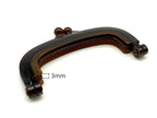 Glue-In Kiss-Lock Purse Frame, 4" (10.5 cm)