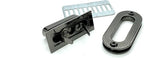 Oval Twist Turn Lock Clasp Purse Closure Lock Zinc alloying for Purse Bag Wallet Clutch Making