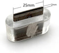 Flat Oblong Oval Leather Belt Hole Punch, Clear-Base Cutter