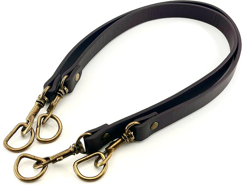 Faux PU Leather Handbag Purse Strap Handles with Clip and d Rings for Purse Bag Making Replacement