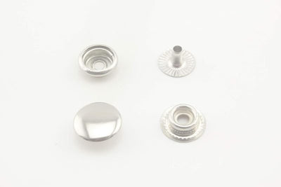 Solid Brass snap Fastener Buttons Washable Press Stud for Sewing Leather Craft Clothing - Sew-On Snap Button - 1/2" (12 mm)