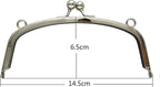 Arch Glue-In Kiss-Lock Purse Frame, 5 3/4" x 2 5/8" (14.5 x 6.5 cm)
