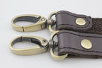 Adjustable Genuine Leather Shoulder Crossbody Bag Purse Strap Handles with Hooks for Bag Making Replacement / Deep…