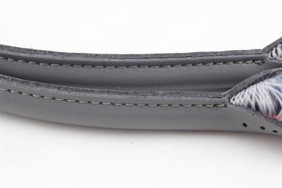 14.5 inch sew in microfiber PU leather bag purse strap handles for purse bag making replacement Gray